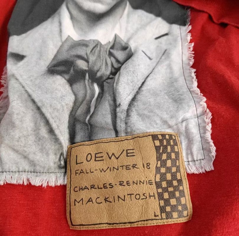 Loewe Loewe Red Cotton Graphic Short Sleeve T-Shirt 0089 Size S / US 4 / IT 40 - 6 Thumbnail