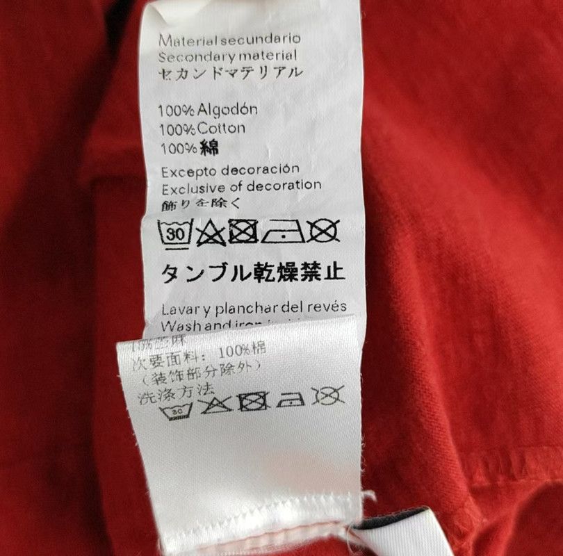 Loewe Loewe Red Cotton Graphic Short Sleeve T-Shirt 0089 Size S / US 4 / IT 40 - 4 Thumbnail
