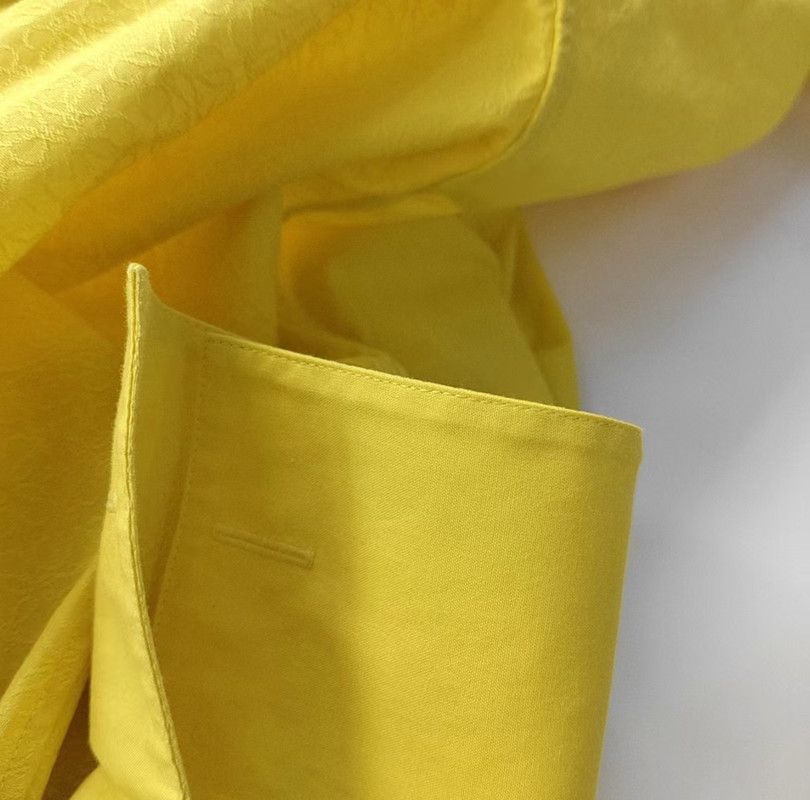 Loewe Loewe Yellow Cotton Long Sleeve Jacket 0089 Size XXS / US 00 / IT 34 - 6 Thumbnail