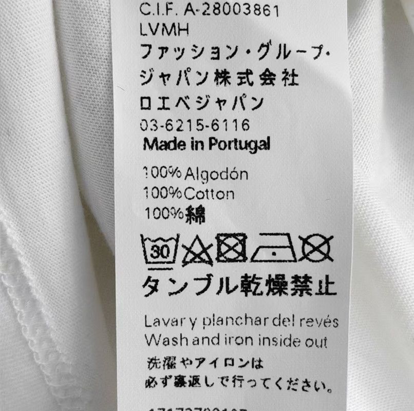 Loewe Loewe Summer White Cotton Tee Shirt 0089 Size S / US 4 / IT 40 - 4 Thumbnail