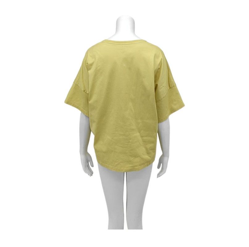 Loewe Loewe Summer Yellow Cotton Women’s T-Shirt 0089 Size M / US 6-8 / IT 42-44 - 2 Thumbnail