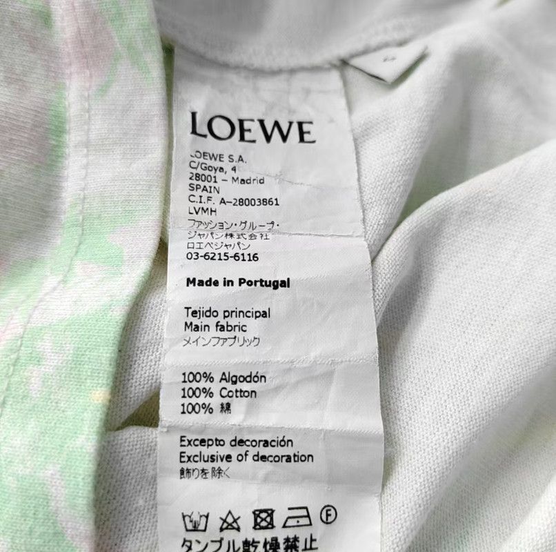 Loewe Loewe Summer Multi-Color Cotton T-Shirt 0089 Size S / US 4 / IT 40 - 4 Thumbnail