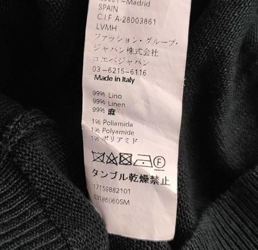 Loewe Loewe Black Long Sleeve Dress with Green Print 0089 Size XS / US 0-2 / IT 36-38 - 3 Thumbnail