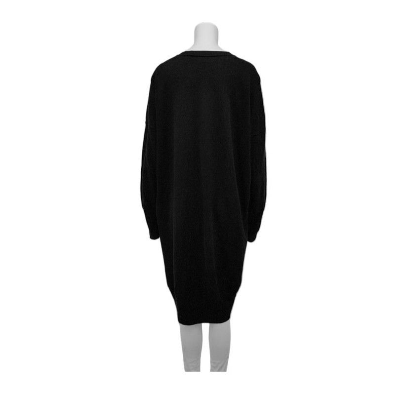 Loewe Loewe Black Long Sleeve Dress with Green Print 0089 Size XS / US 0-2 / IT 36-38 - 2 Thumbnail
