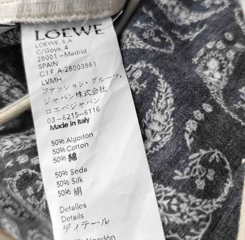 Loewe Loewe Summer Beige Cotton Tee 0089 Size S / US 4 / IT 40 - 8 Thumbnail