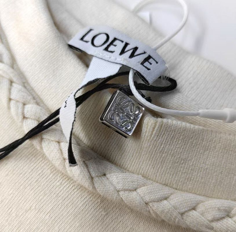 Loewe Loewe Summer Beige Cotton Tee 0089 Size S / US 4 / IT 40 - 10 Thumbnail
