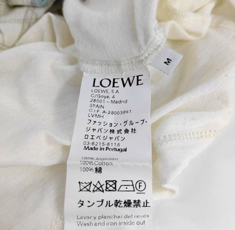 Loewe Loewe Summer White Cotton Long Sleeve Sweatshirt 0089 Size M / US 6-8 / IT 42-44 - 4 Thumbnail