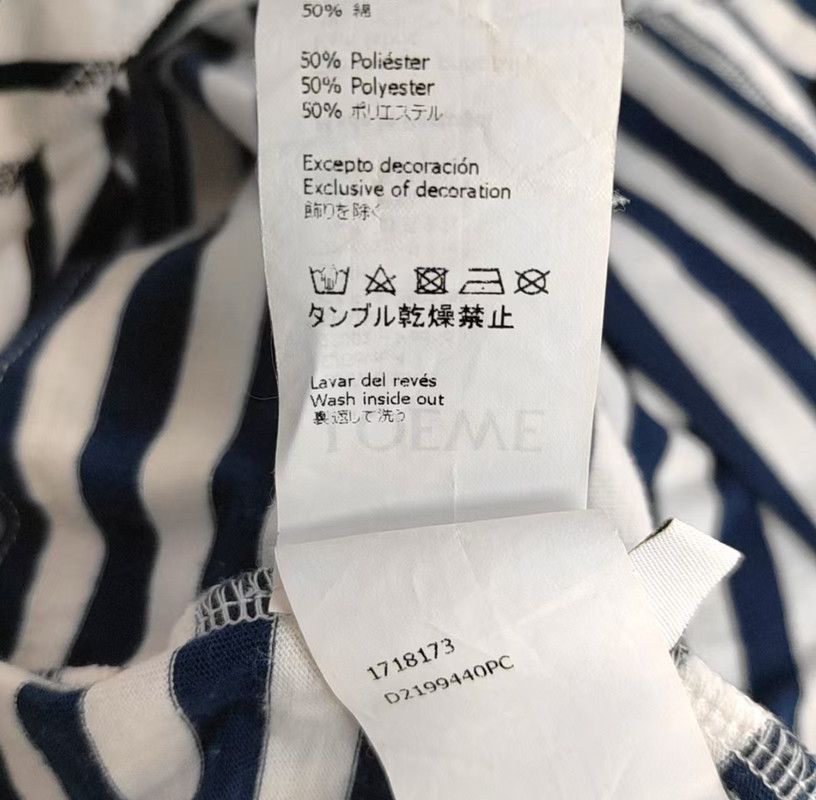 Loewe Loewe Summer Blue Cotton Short Sleeve Tee 0089 Size XS / US 0-2 / IT 36-38 - 4 Thumbnail