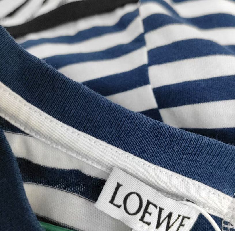 Loewe Loewe Summer Blue Cotton Short Sleeve Tee 0089 Size XS / US 0-2 / IT 36-38 - 5 Thumbnail