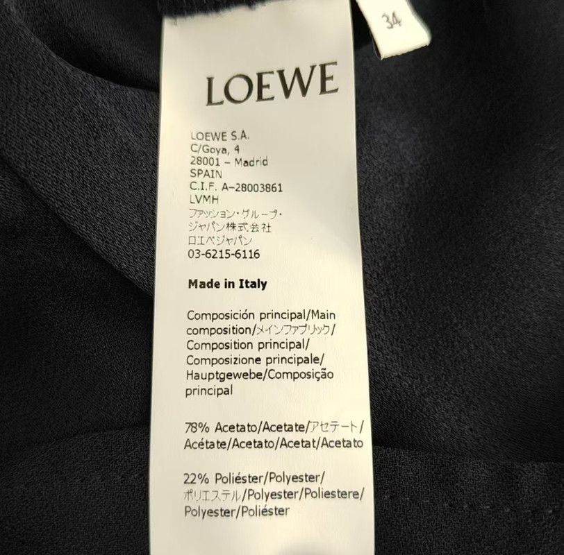 Loewe Loewe Navy Blue Short Sleeve Shirt 0089 Size XS / US 0-2 / IT 36-38 - 3 Thumbnail