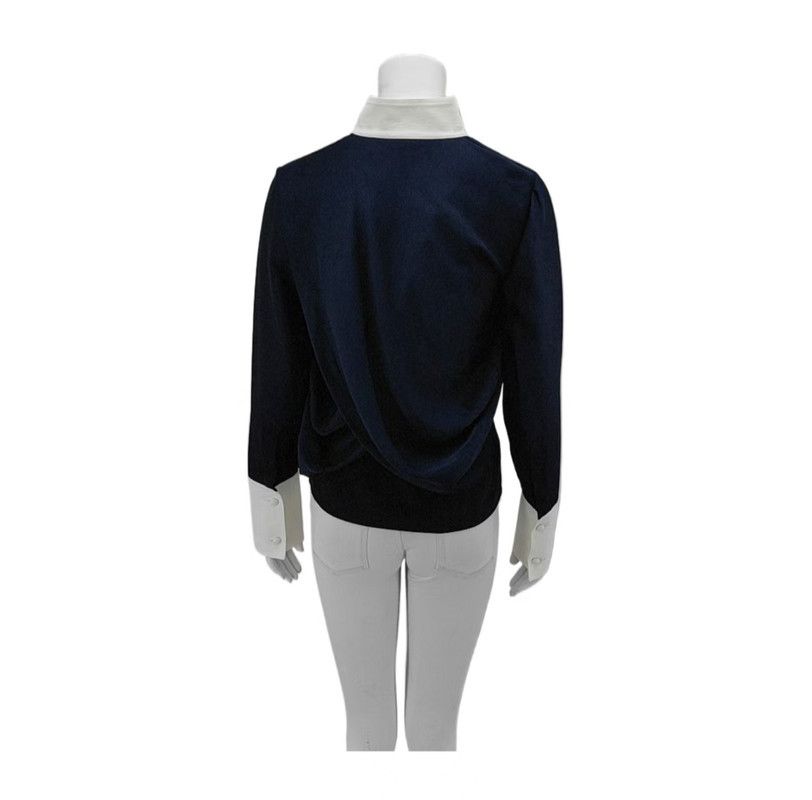Loewe Loewe Navy Blue Short Sleeve Shirt 0089 Size XS / US 0-2 / IT 36-38 - 2 Thumbnail