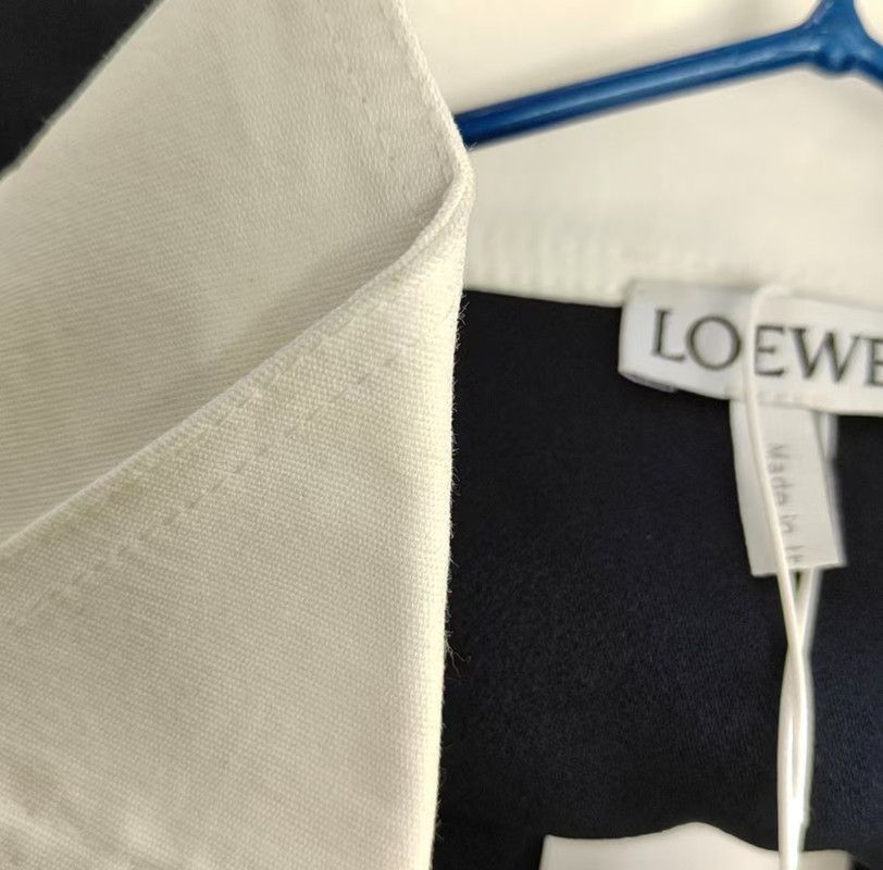 Loewe Loewe Navy Blue Short Sleeve Shirt 0089 Size XS / US 0-2 / IT 36-38 - 5 Thumbnail