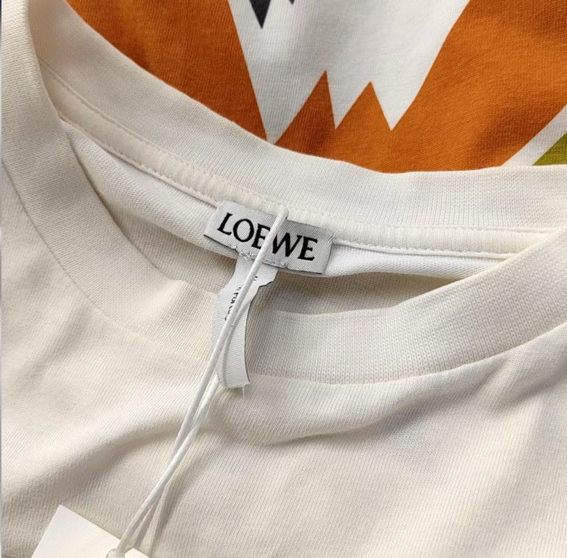 Loewe Loewe Summer Short Sleeve White T-Shirt 0089 Size XS / US 0-2 / IT 36-38 - 5 Thumbnail