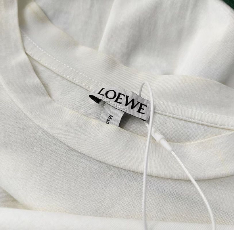 Loewe Loewe Summer White Cotton Short Sleeve T-Shirt 0089 Size US M / EU 48-50 / 2 - 5 Thumbnail