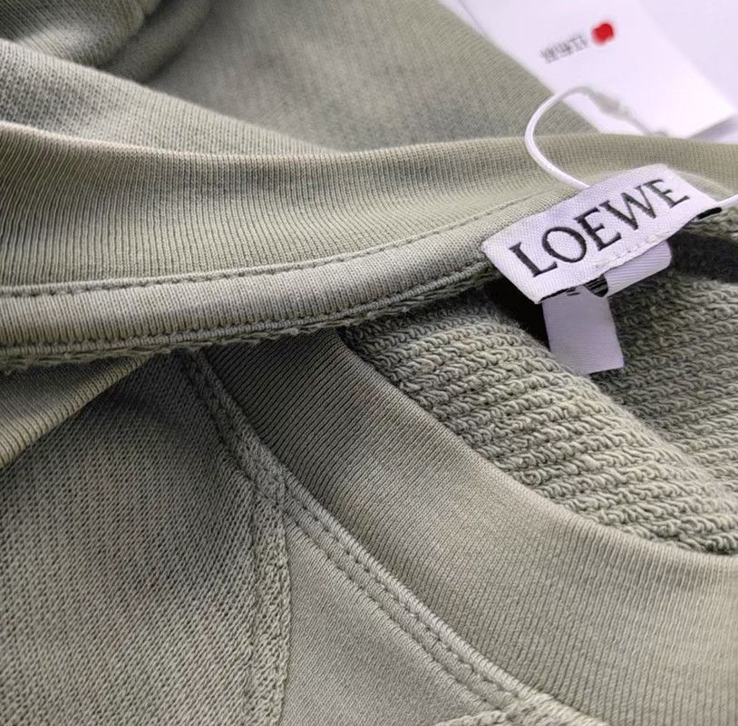 Loewe Loewe Green Cotton Long Sleeve Pullover 0089 Size US S / EU 44-46 / 1 - 7 Thumbnail