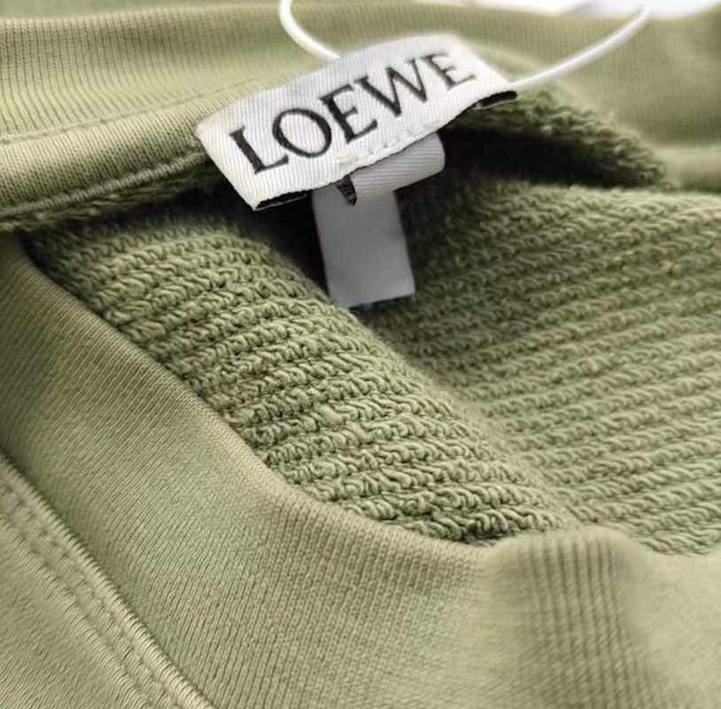 Loewe Loewe Green Cotton Long Sleeve Pullover 0089 Size US S / EU 44-46 / 1 - 9 Thumbnail