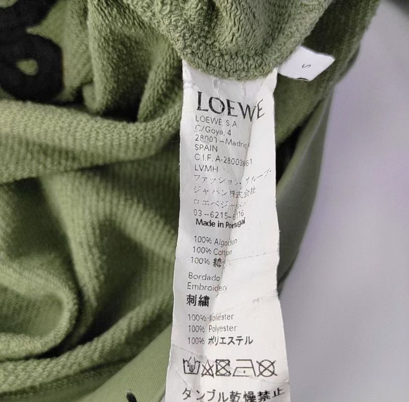 Loewe Loewe Green Cotton Long Sleeve Pullover 0089 Size US S / EU 44-46 / 1 - 4 Thumbnail