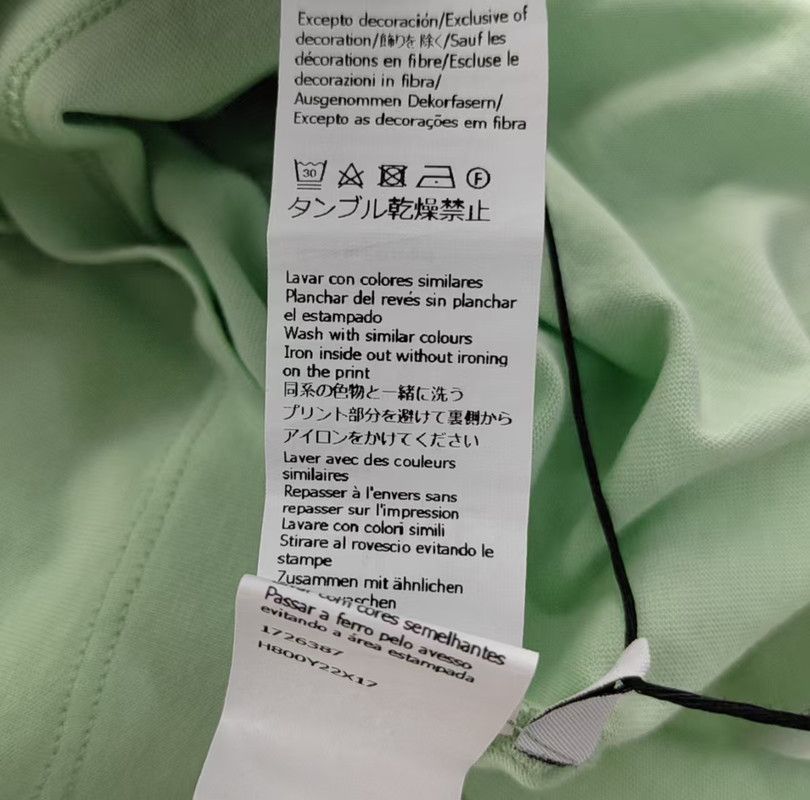 Loewe Loewe Men's Summer Green Cotton T-Shirt 0089 Size US S / EU 44-46 / 1 - 4 Thumbnail