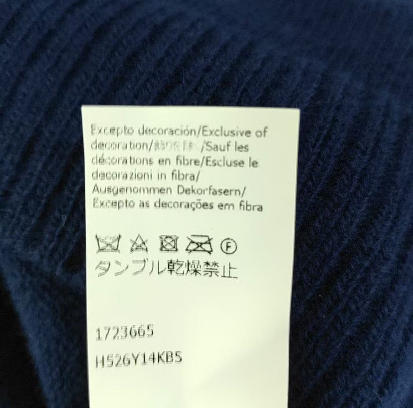Loewe Loewe Deep Blue Wool Long Sleeve Sweater 0089 Size US XS / EU 42 / 0 - 4 Thumbnail