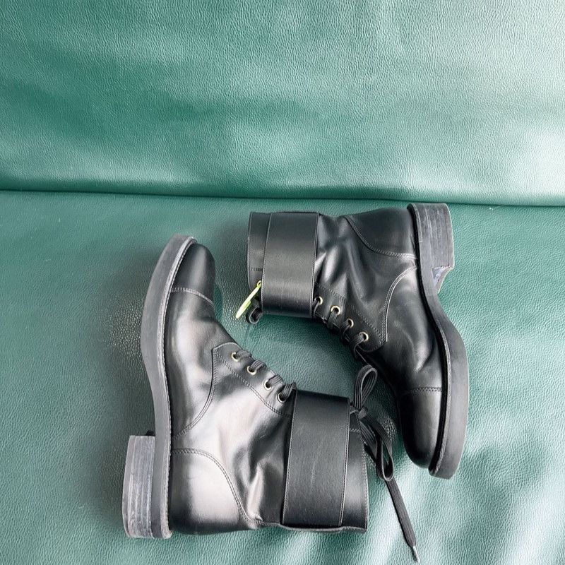 Louis Vuitton Louis Vuitton Black Lace-Up Ankle Boots 0089 Size US 7.5 / EU 40-41 - 6 Thumbnail
