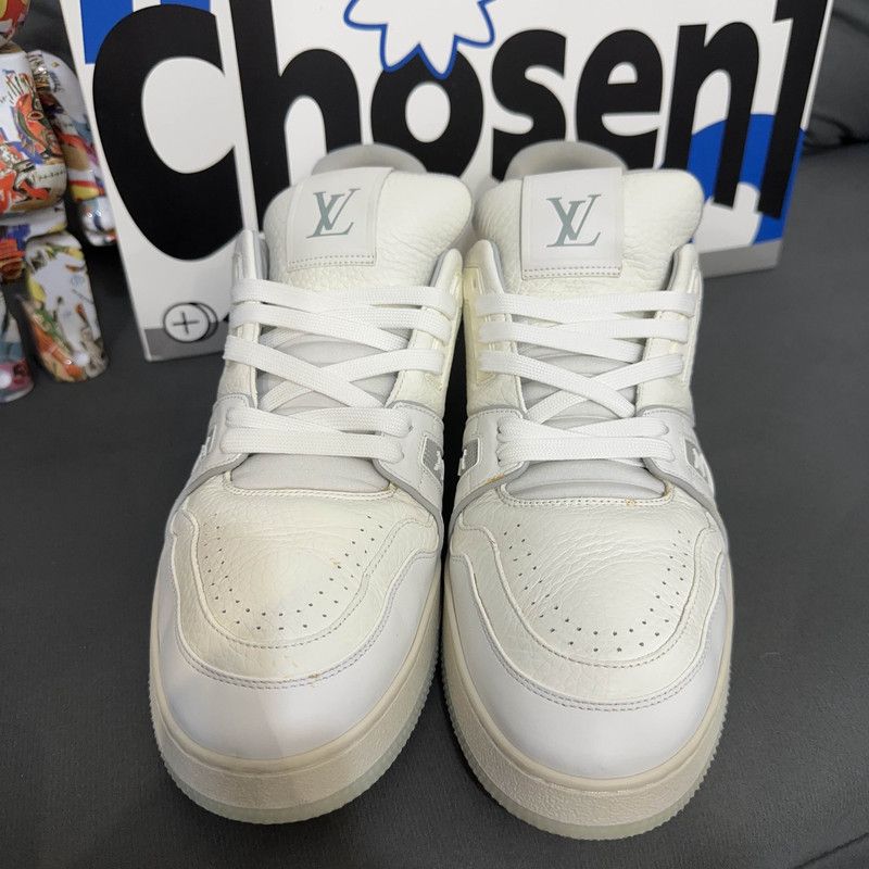 Louis Vuitton Louis Vuitton White Cement Low-Top Sneakers 0089 Size US 10.5 / EU 43-44 - 2 Thumbnail