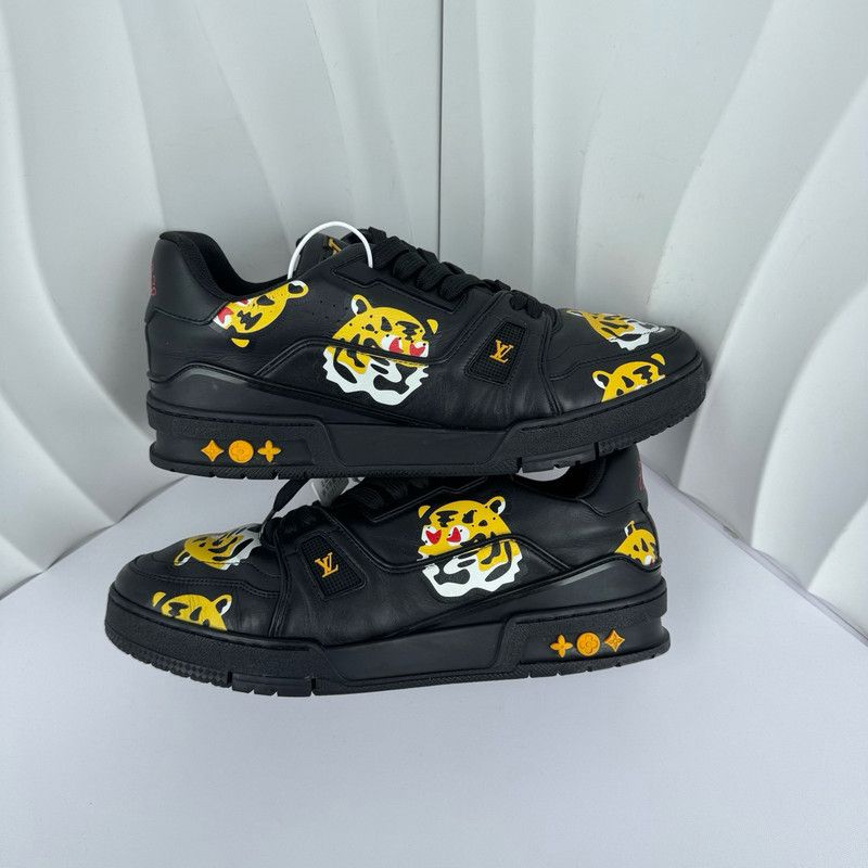 Louis Vuitton Nigo x Louis Vuitton Black Casual Sneakers 0089 Size US 8 / EU 41 - 6 Thumbnail