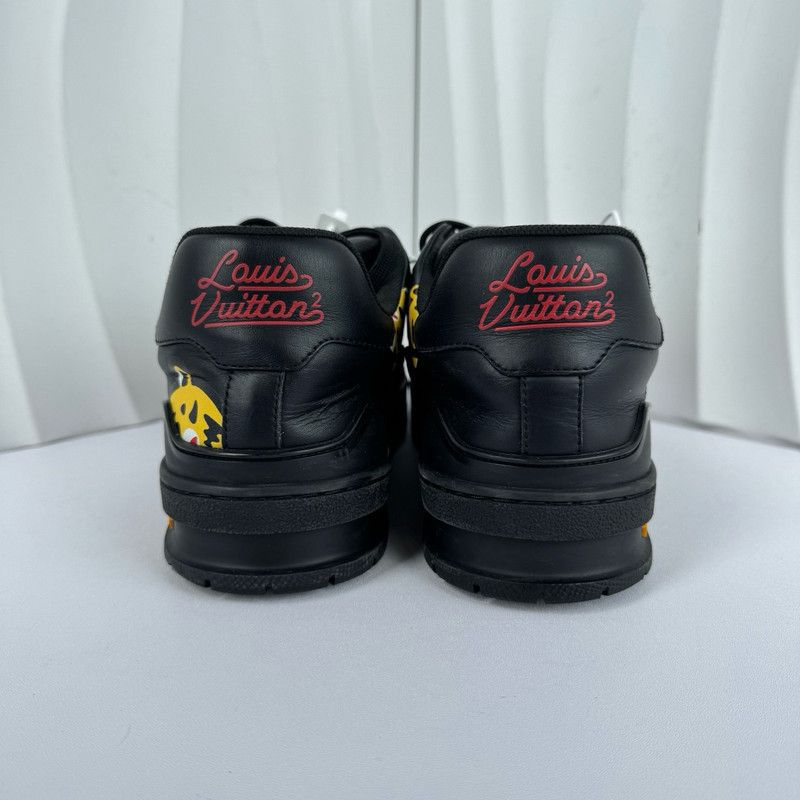 Louis Vuitton Nigo x Louis Vuitton Black Casual Sneakers 0089 Size US 8 / EU 41 - 3 Thumbnail