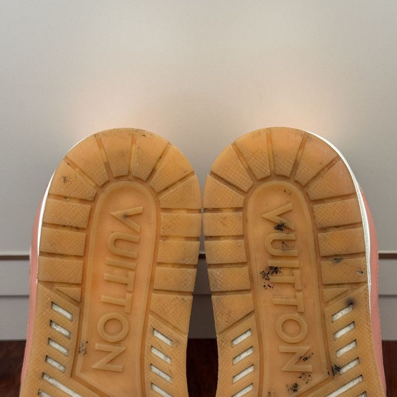 Louis Vuitton Louis Vuitton Peach Low-Top Trainer Sneakers 0089 Size US 8 / EU 41 - 11 Thumbnail