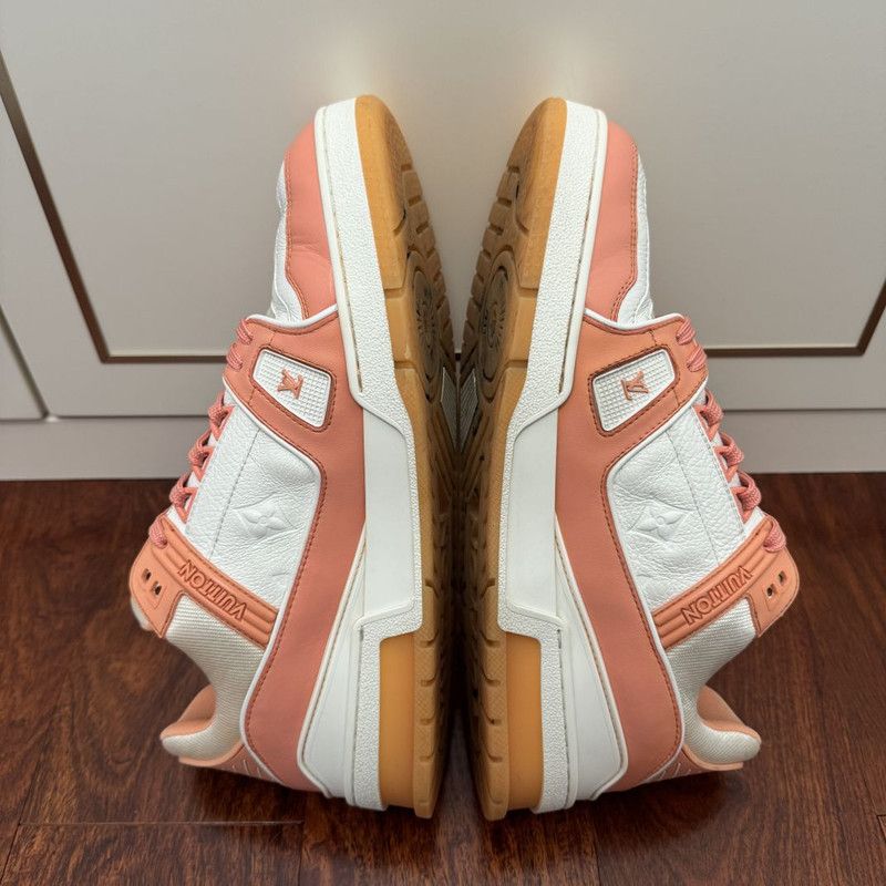 Louis Vuitton Louis Vuitton Peach Low-Top Trainer Sneakers 0089 Size US 8 / EU 41 - 9 Thumbnail