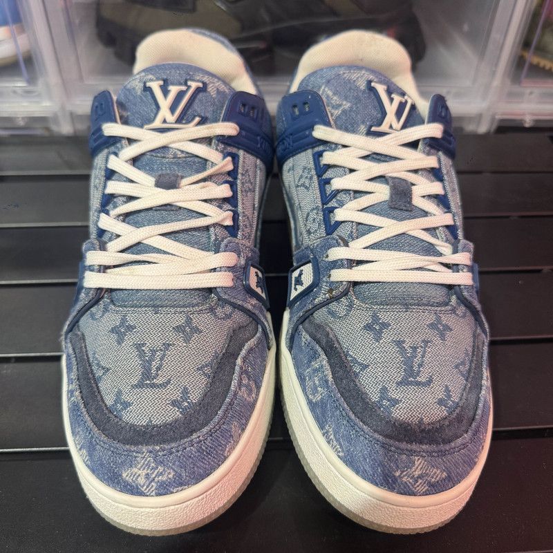 Louis Vuitton Louis Vuitton Trainer Sneakers in Blue 0089 Size US 8 / EU 41 - 2 Thumbnail