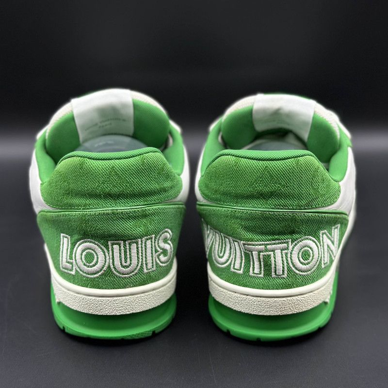 Louis Vuitton Louis Vuitton Trainer Fashion Sneakers in White Green 0089 Size US 9 / EU 42 - 3 Thumbnail