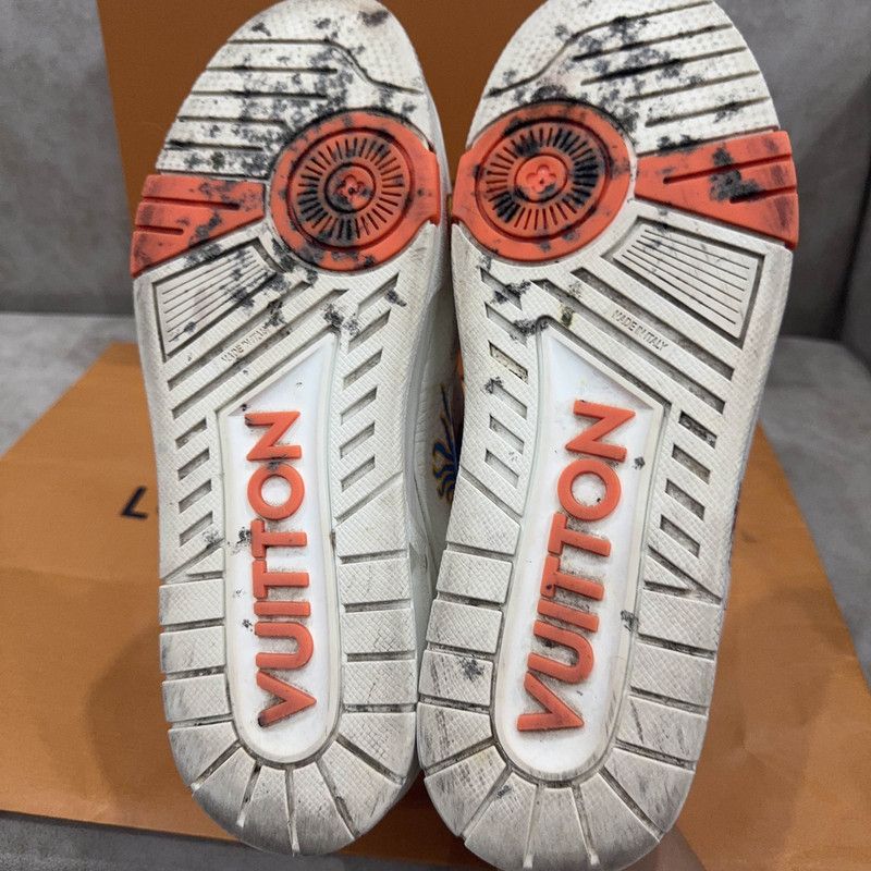 Louis Vuitton Yayoi Kusama x Louis Vuitton White Trainers 0089 Size US 8.5 / EU 41-42 - 7 Thumbnail