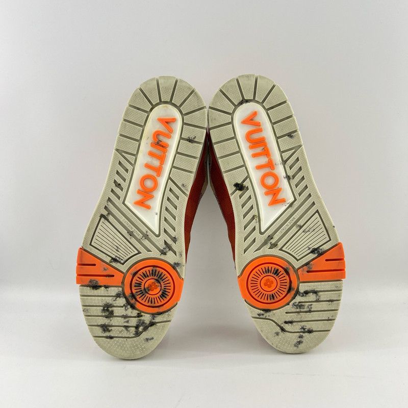 Louis Vuitton Louis Vuitton Orange Low-Top Sneakers for Men and Women 0089 Size US 8 / EU 41 - 4 Thumbnail