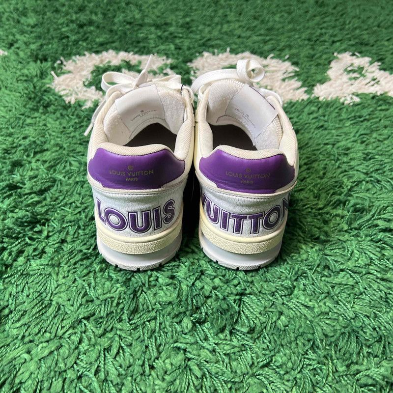 Louis Vuitton Louis Vuitton Trainer Casual Sneakers in White and Purple 0089 Size US 8 / EU 41 - 3 Thumbnail