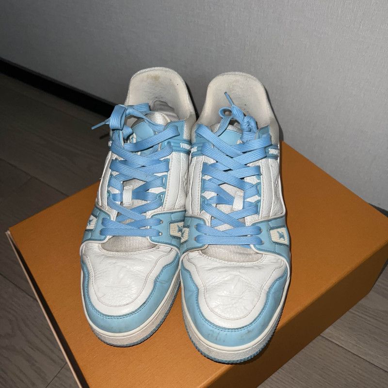 Louis Vuitton Louis Vuitton Trainer Low-Top Sneakers in Sky Blue 0089 Size US 9.5 / EU 42-43 - 2 Thumbnail