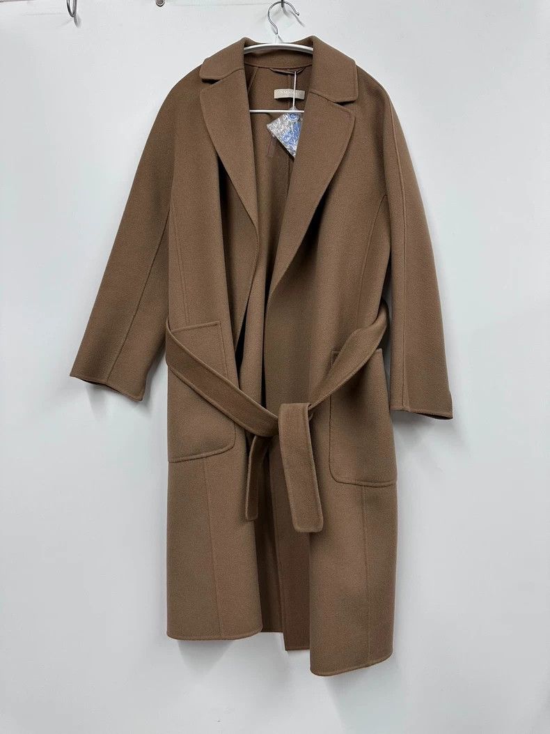 Max Mara MaxMara F34 Long Belted Coat -dmc Size US M / EU 48-50 / 2 - 2 Thumbnail