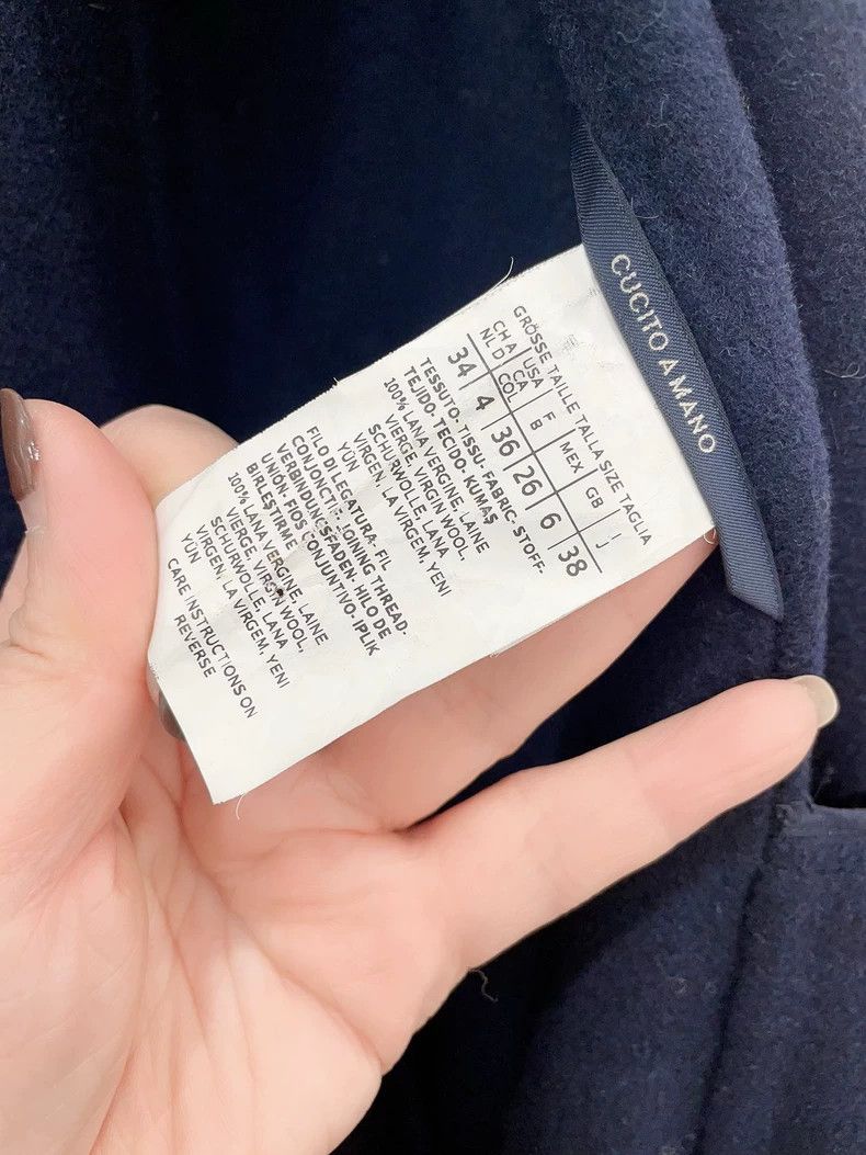 Max Mara MaxMara Long Wool Blue Coat with Brooch -dmc Size US S / EU 44-46 / 1 - 5 Thumbnail