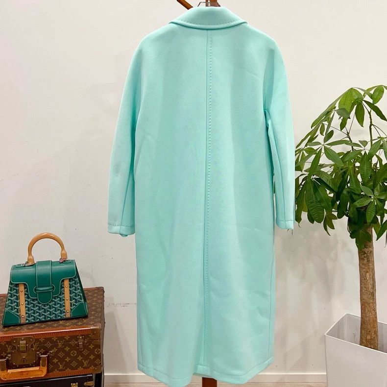 Max Mara MaxMara Light Blue Long Coat -dmc Size US L / EU 52-54 / 3 - 3 Thumbnail