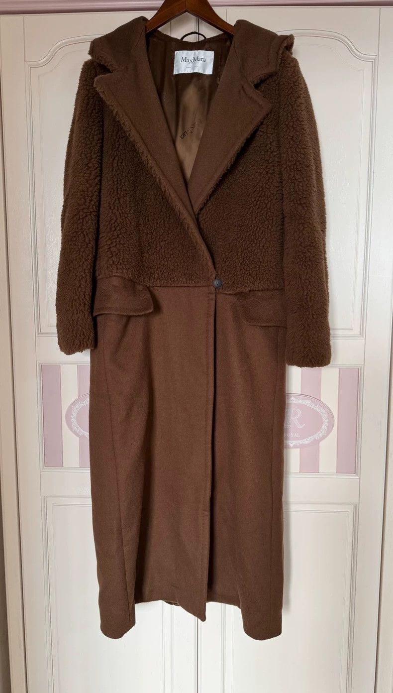 Max Mara MaxMara Long Brown Wool Coat -dmc Size US M / EU 48-50 / 2 - 2 Thumbnail