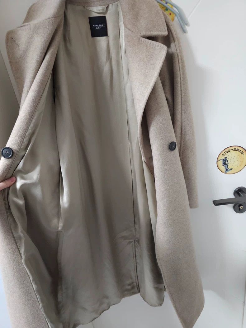 Max Mara MaxMara Resina Beige Wool Coat -dmc Size US L / EU 52-54 / 3 - 7 Thumbnail