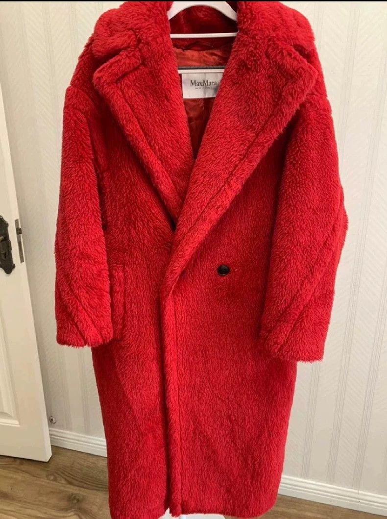 Max Mara MaxMara Teddy Red Long Coat -dmc Size US S / EU 44-46 / 1 - 6 Thumbnail