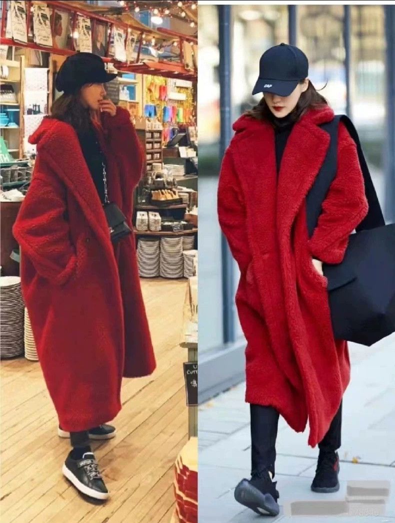Max Mara MaxMara Teddy Red Long Coat -dmc Size US S / EU 44-46 / 1 - 3 Thumbnail