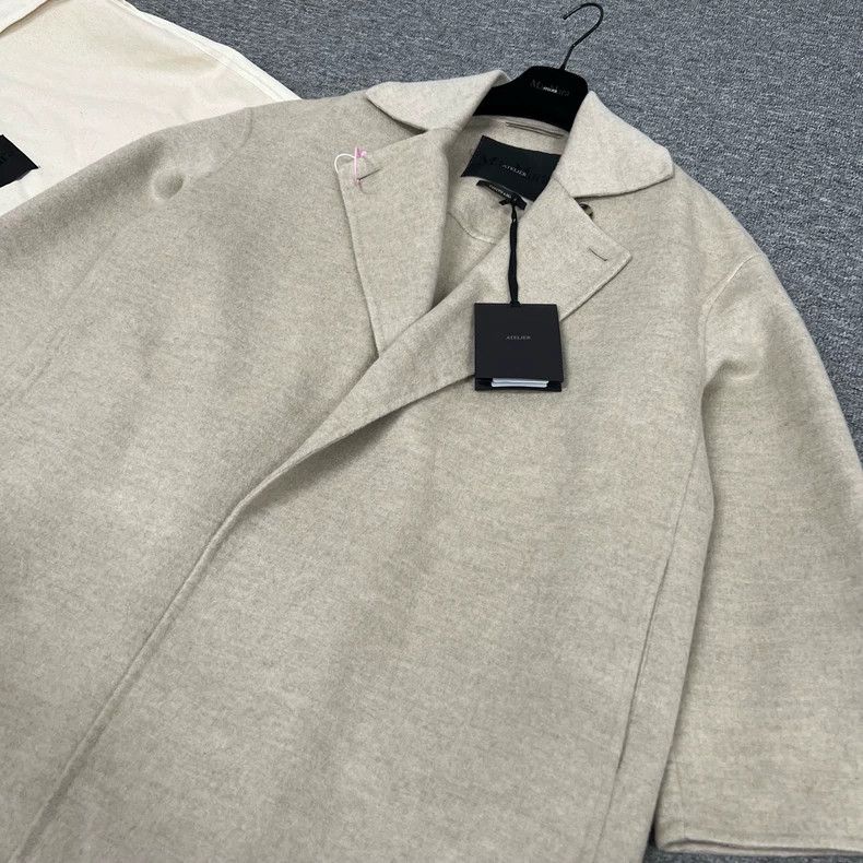Max Mara MaxMara Atelier Beige Wool Coat -dmc Size US S / EU 44-46 / 1 - 4 Thumbnail