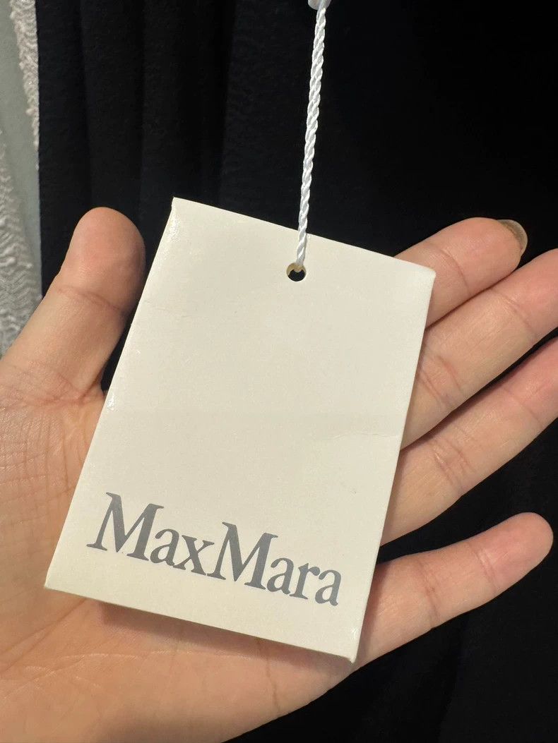Max Mara MaxMara Manuela Black Long Coat -dmc Size US M / EU 48-50 / 2 - 4 Thumbnail