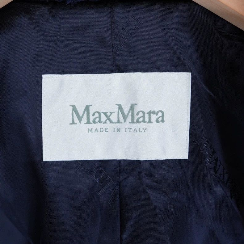 Max Mara Maxmara Blue Mid-Length Teddy Coat -dmc Size US M / EU 48-50 / 2 - 4 Thumbnail