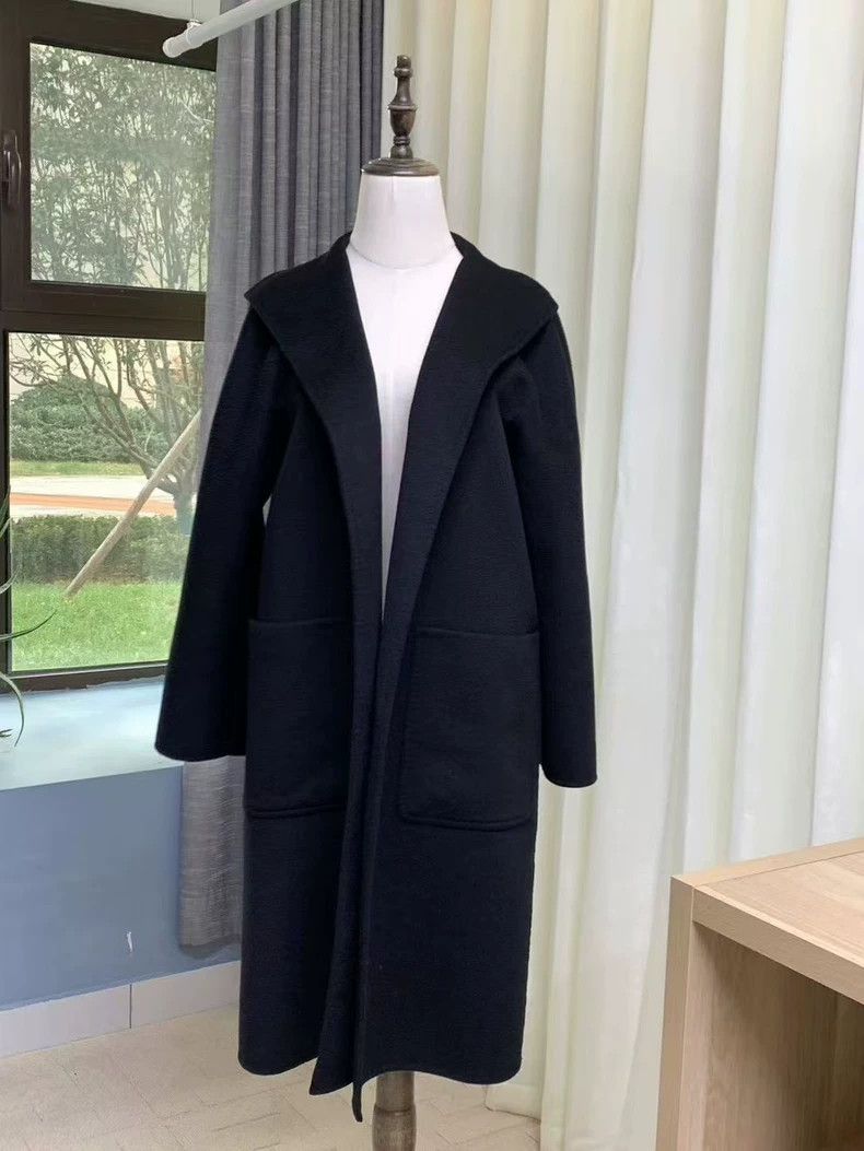 Max Mara Maxmara Classic Black Cashmere Coat -dmc Size US M / EU 48-50 / 2 - 4 Thumbnail