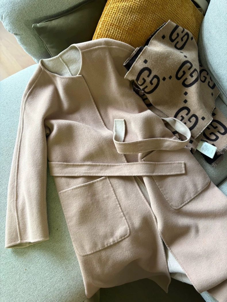 Maxmara Beige Double-Sided Coat -dmc