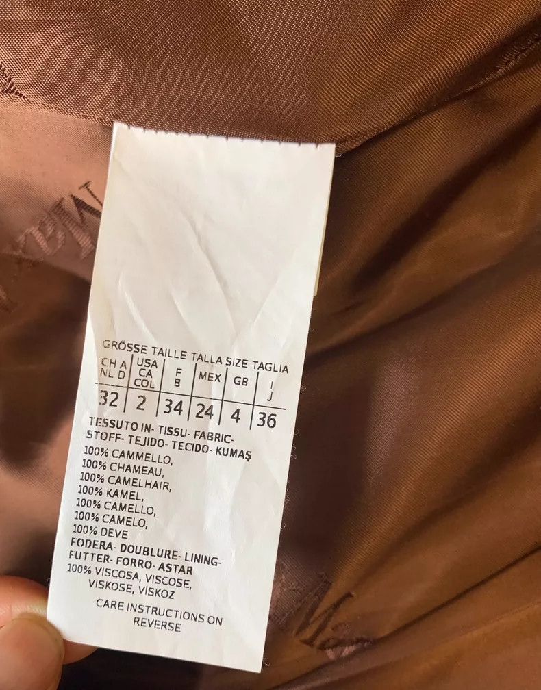 Max Mara MaxMara Manuela Camel Wool Coat -dmc Size US S / EU 44-46 / 1 - 7 Thumbnail