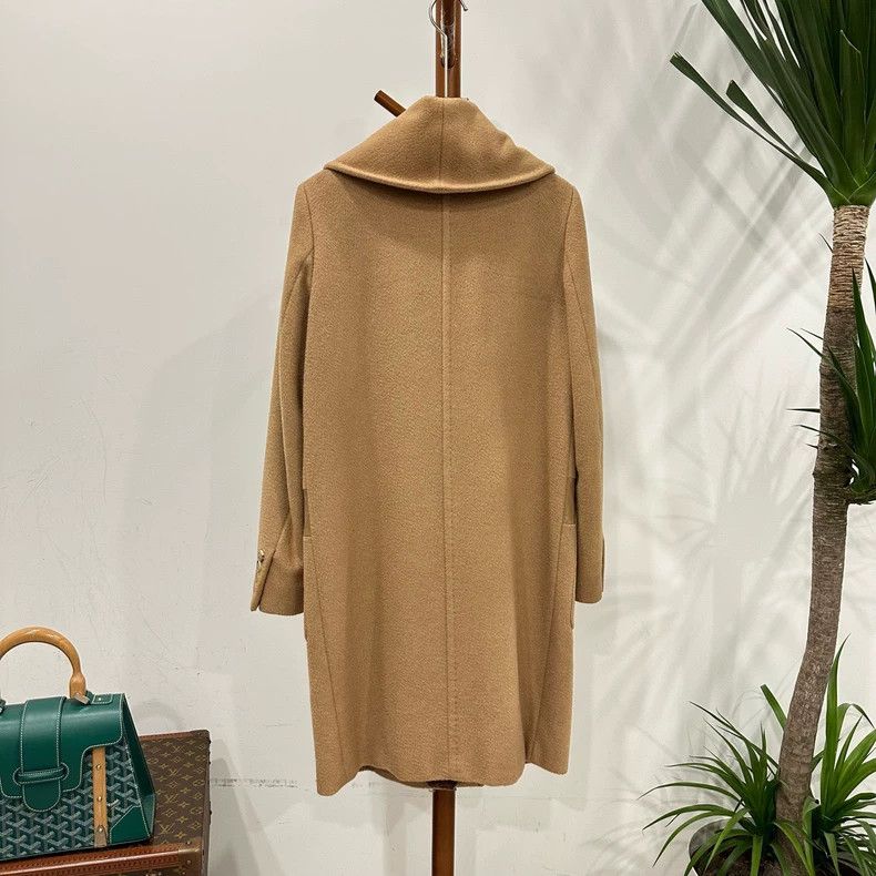 Max Mara MaxMara Camel Long Wool Coat -dmc Size US L / EU 52-54 / 3 - 3 Thumbnail
