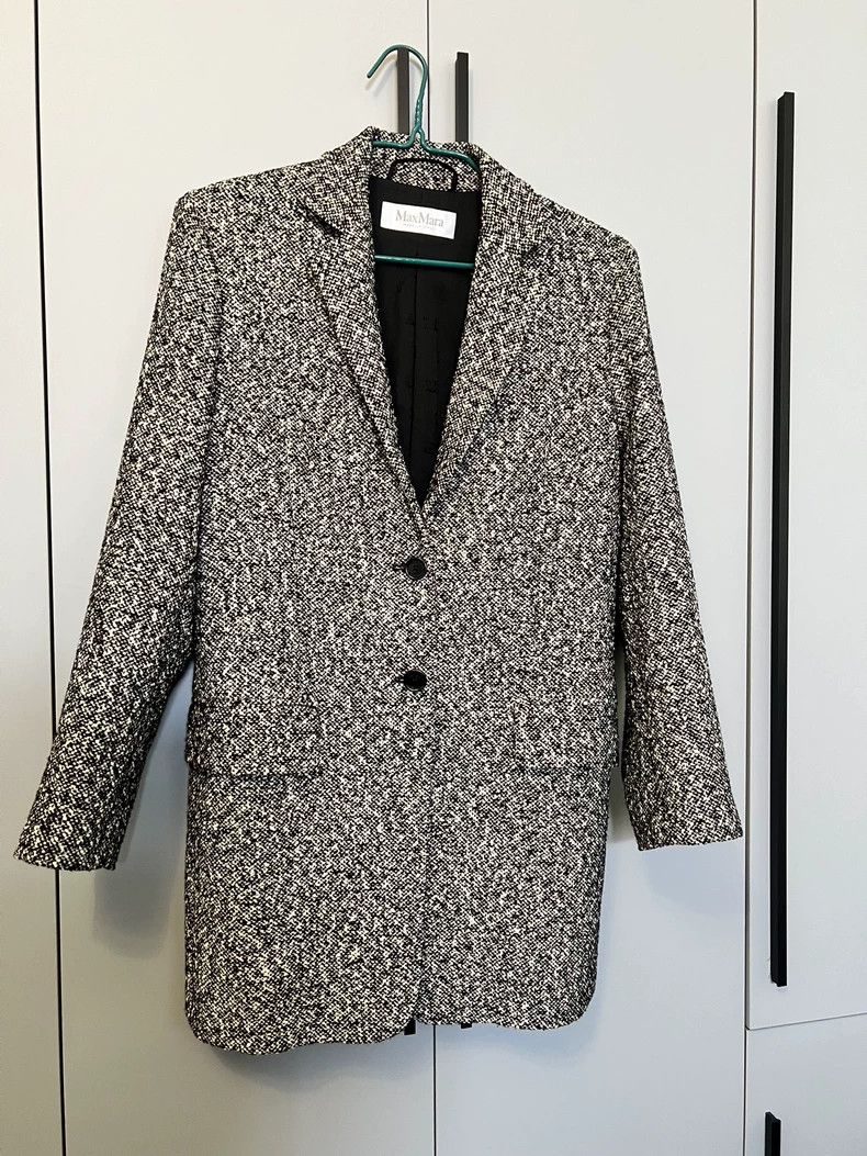 Max Mara MaxMara Wool Blend Tweed Blazer -dmc Size US M / EU 48-50 / 2 - 2 Thumbnail